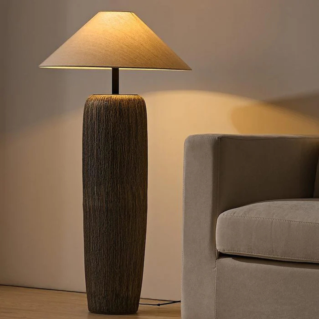 Orama - Weathered Wooden Floor Lamp