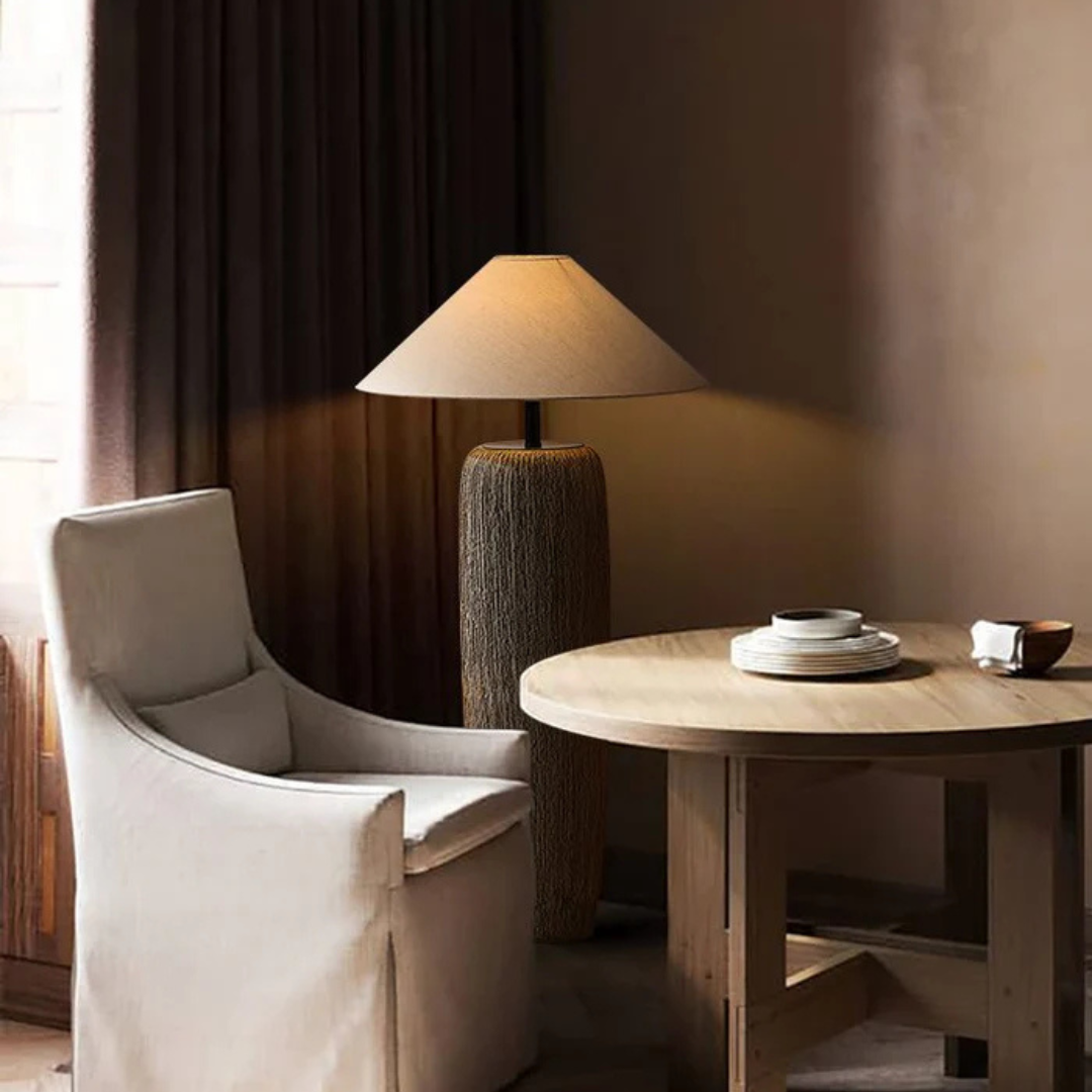 Orama - Weathered Wooden Floor Lamp