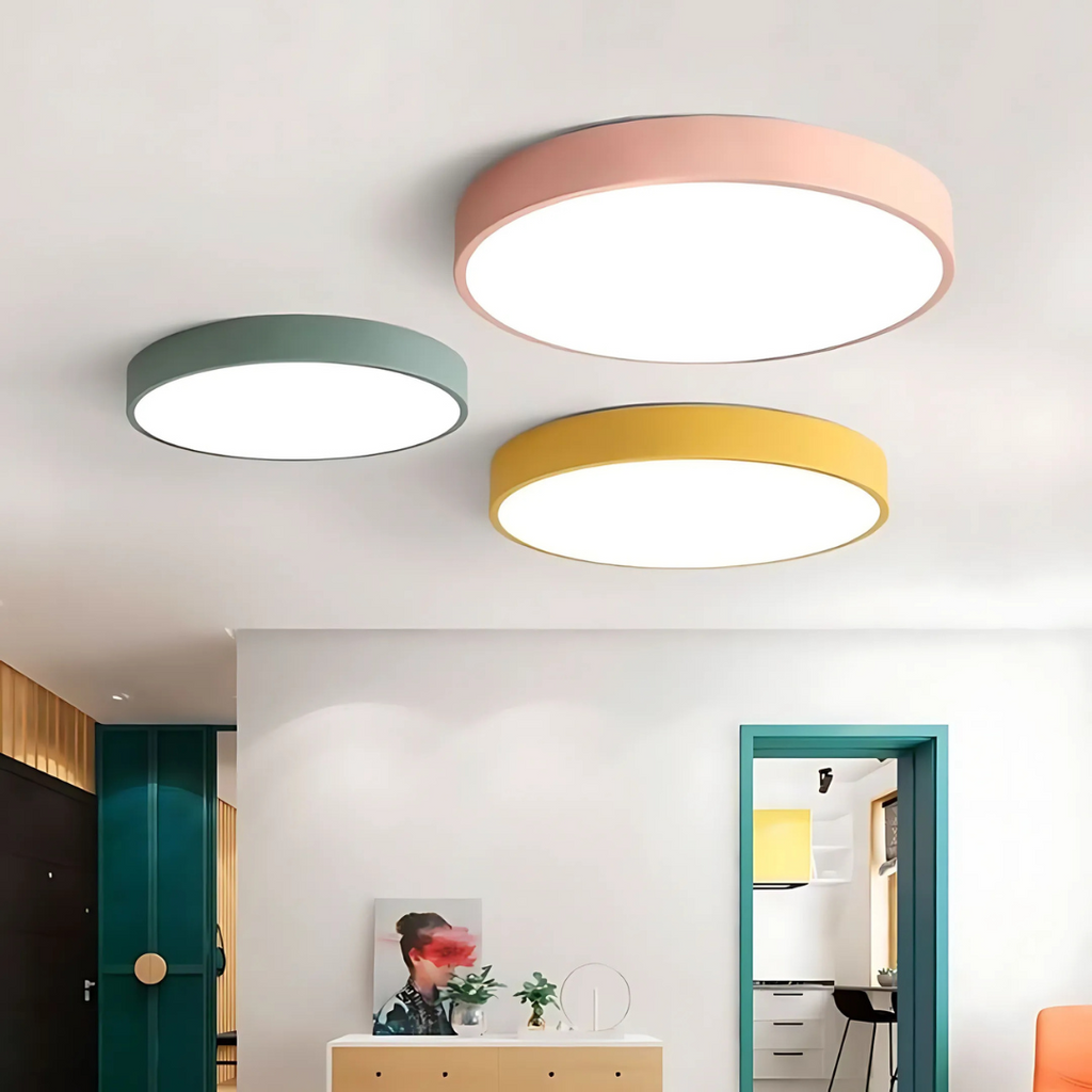 Delos - Scandinavian Wooden LED Ceiling Lamp