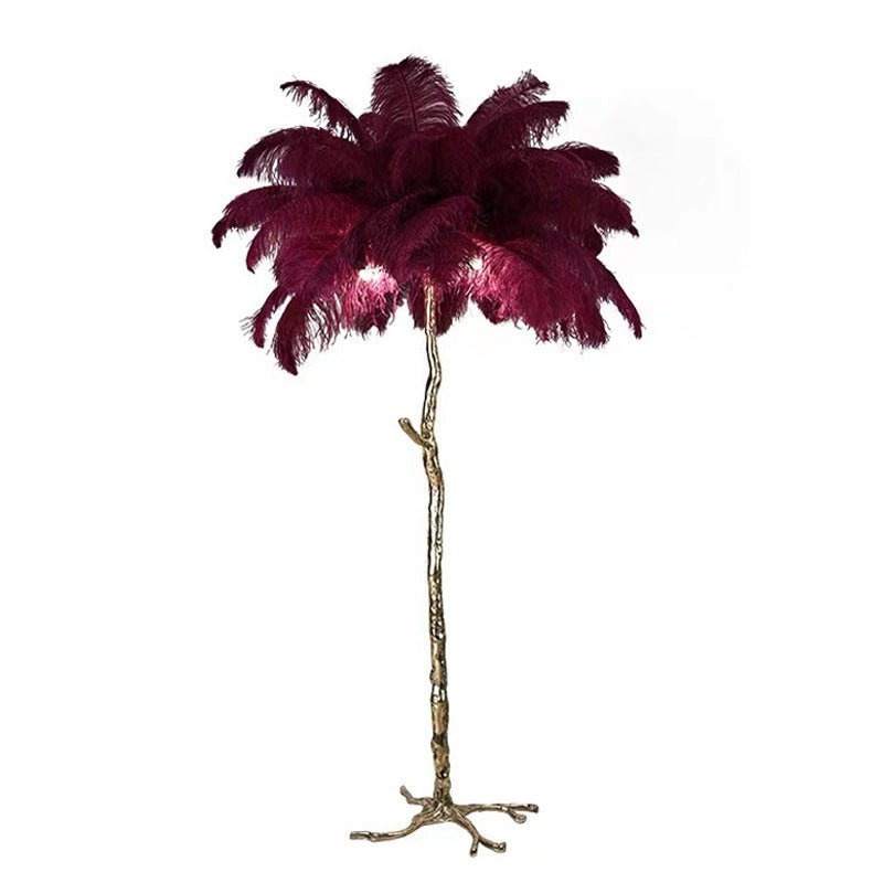 Nocturna - Luxury Standing Floor Lamp with Feathers